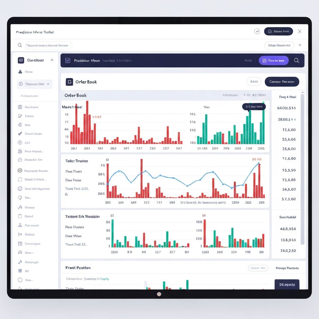 Polymarket trading interface showing live market odds and order execution